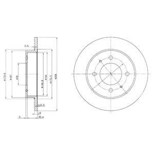 MITSUBISHI диск гальмівний передн. L300/400,Space Gear Delphi BG3070