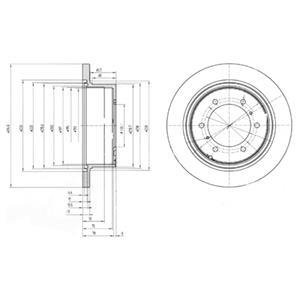 Тормозные диски Delphi BG3105