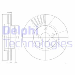 Тормозной диск Delphi BG3189