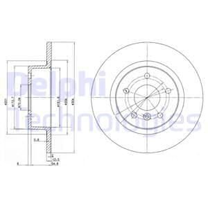 Тормозные диски Delphi BG3227C