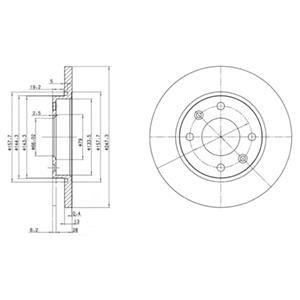 Гальмівний диск Delphi BG3364