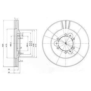 Тормозные диски Delphi BG3378