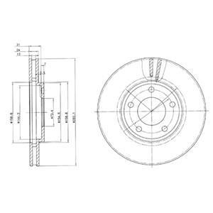 Гальмівний диск Delphi BG3383