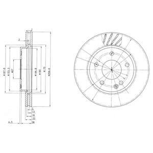 Гальмівний диск Delphi BG3395