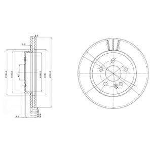 Гальмівні диски Delphi BG3397