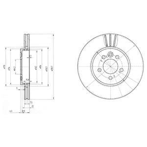 Гальмівний диск Delphi BG3503