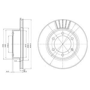 Гальмівні диски Delphi BG3535