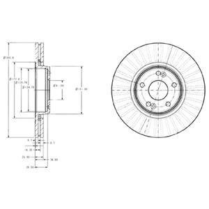 Гальмівний диск Delphi BG3688