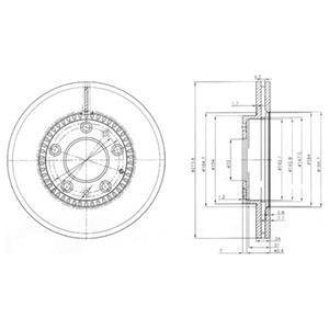 Гальмівний диск Delphi BG3724