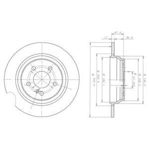 Тормозные диски Delphi BG3725