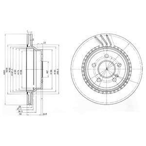 Тормозные диски Delphi BG3758