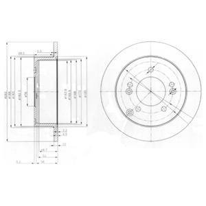 Тормозные диски Delphi BG3799