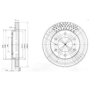 Тормозные диски Delphi BG3812