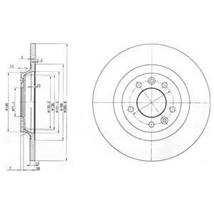 Тормозной диск Delphi BG3836