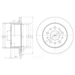 Гальмівний диск Delphi BG3853