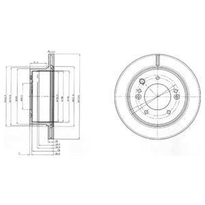 Гальмівний диск Delphi BG3859