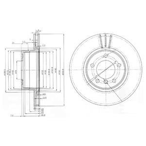 Гальмівний диск Delphi BG3870