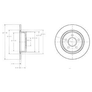 Гальмівний диск Delphi BG3873