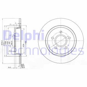 Тормозные диски крашеные Delphi BG3897C