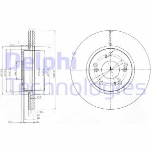 Тормозной диск Delphi BG3980C