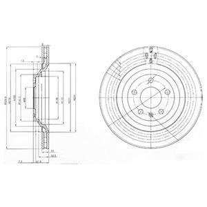 Тормозные диски Delphi BG3991