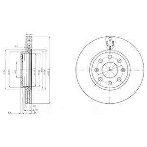 Гальмівний диск Delphi BG4004