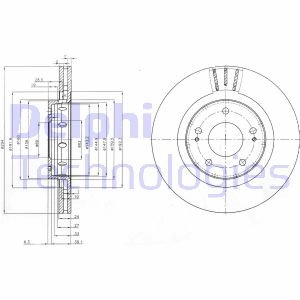 Гальмівний диск Delphi BG4038C