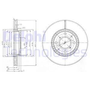 Гальмівний диск Delphi BG4049C