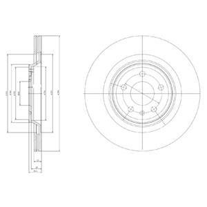 Гальмівний диск Delphi BG4078