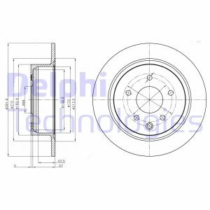 Гальмівні диски Delphi BG4108C