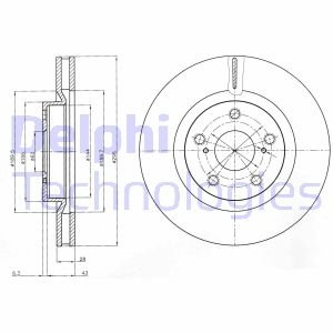 Тормозные диски Delphi BG4114C