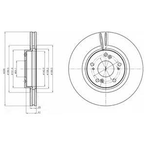 Гальмівний диск Delphi BG4224