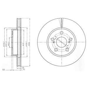 Гальмівні диски Delphi BG4269