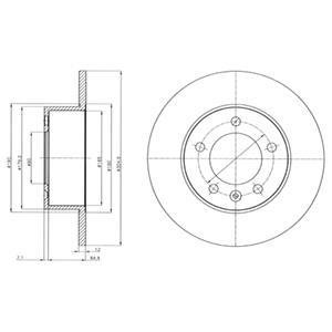 Тормозные диски Delphi BG4320 (фото 1)