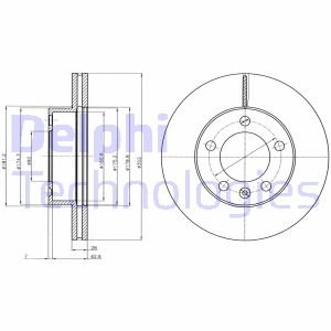 Тормозной диск Delphi BG4328