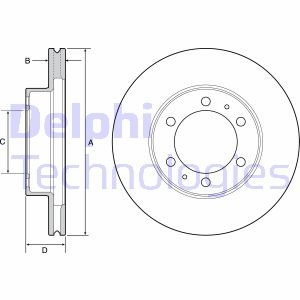 Тормозные диски Delphi BG4557