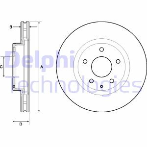 Диск гальмівний Delphi BG4713C