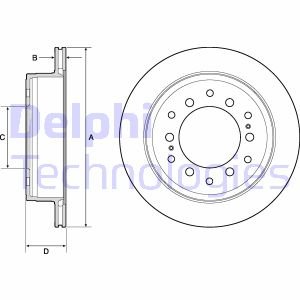 Гальмівні диски Delphi BG4747C