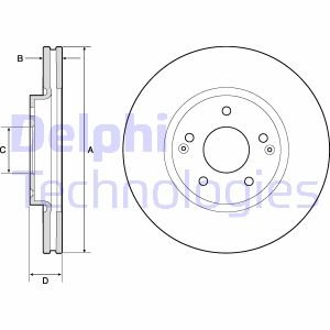 Тормозные диски Delphi BG4809C