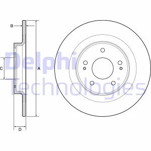 Тормозной диск Delphi BG4924C