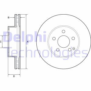 Гальмівні диски Delphi BG4945C