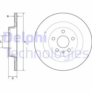 Тормозные диски Delphi BG4950C