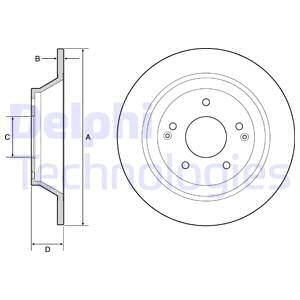 Гальмівний диск Delphi BG4956C