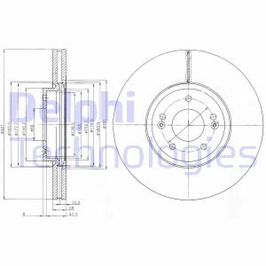 Тормозной диск Delphi BG9056C