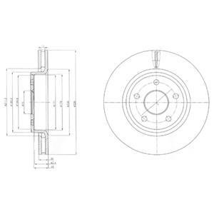 Гальмівний диск Delphi BG9058