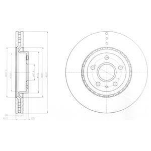 Гальмівні диски Delphi BG9068