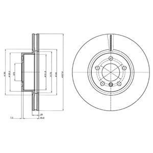 Гальмівний диск Delphi BG9108