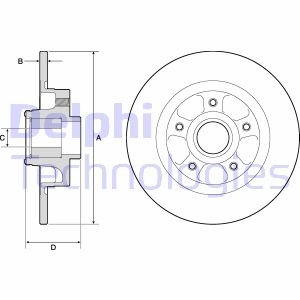 Тормозные диски с подшипником Delphi BG9132RS