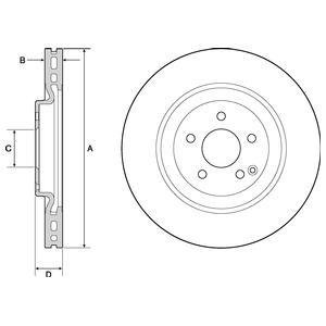 Тормозные диски ZN Delphi BG9144C