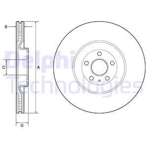 Тормозной диск Delphi BG9233C